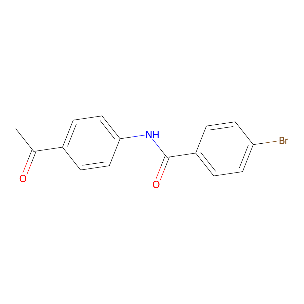 N-(4-Acetylphenyl)-4-bromobenzamide molecular structure, CAS 324054-90-2