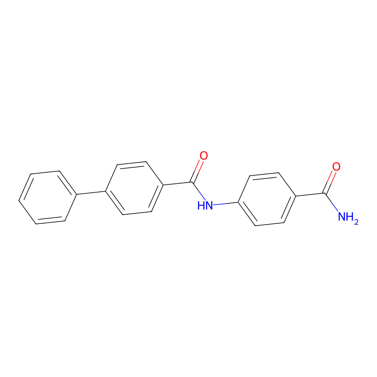 N-(4-carbamoylphenyl)-4-phenylbenzamide molecular structure, CAS 324054-98-0