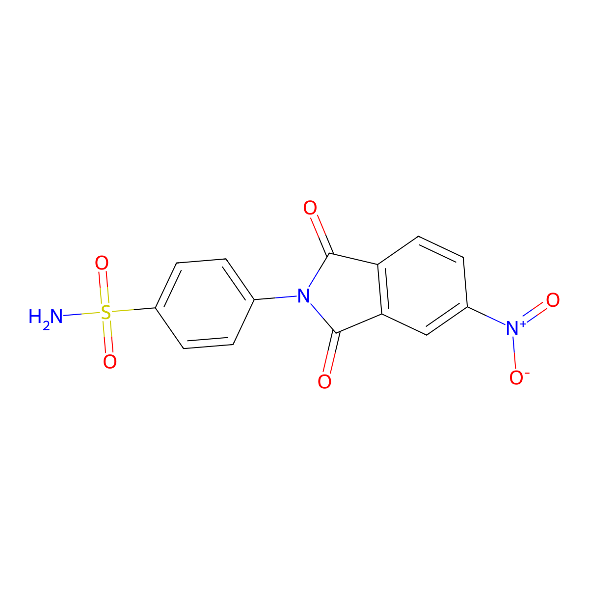 4-(5-Nitro-1,3-dioxoisoindol-2-yl)benzenesulfonamide molecular structure, CAS 324055-22-3