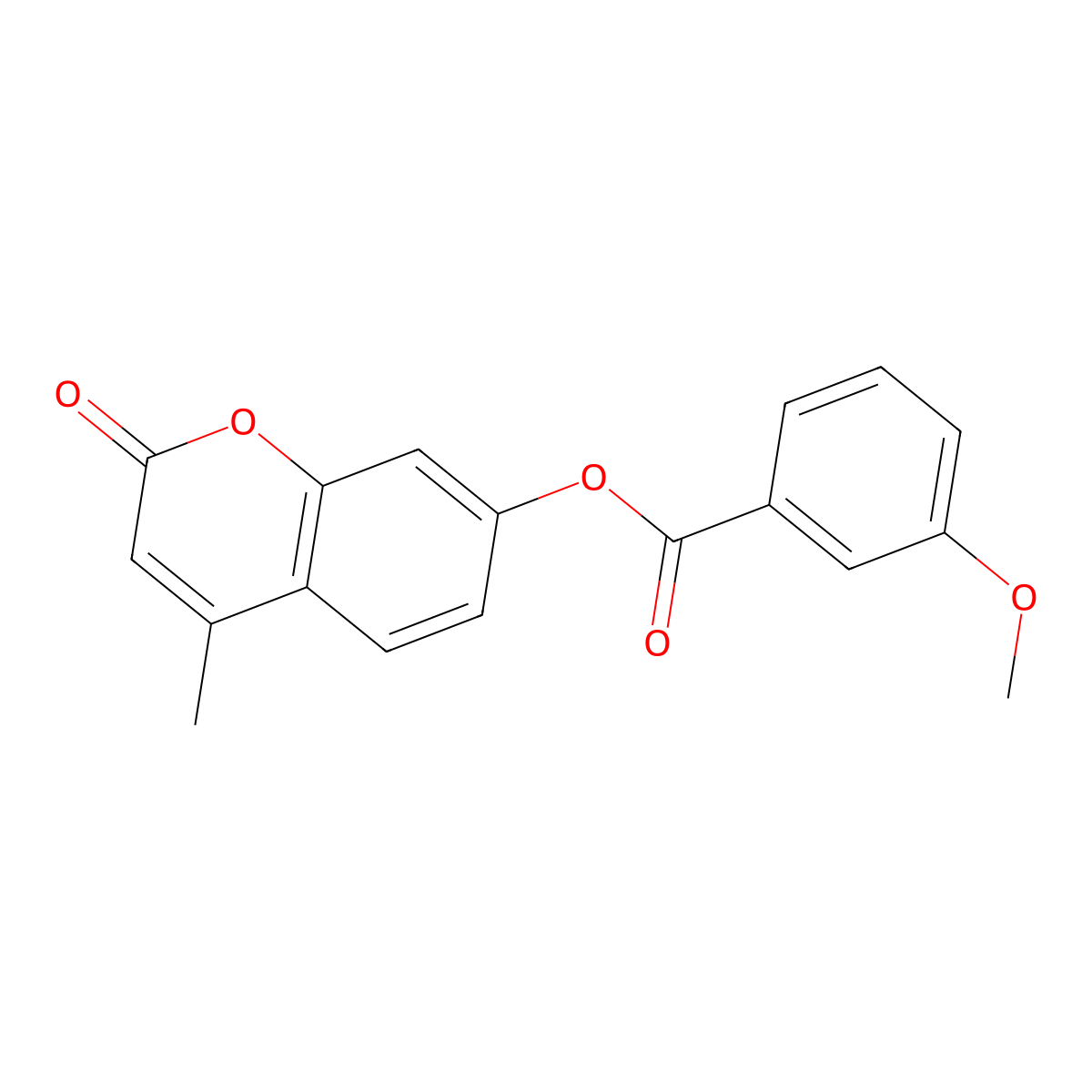 4-methyl-2-oxo-2H-chromen-7-yl 3-methoxybenzoate molecular structure, CAS 324055-51-8