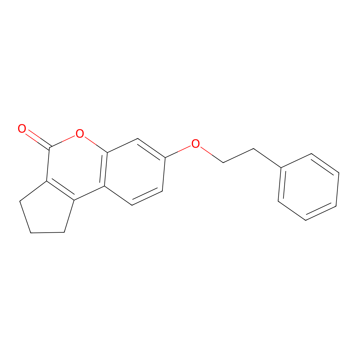 7-(2-phenylethoxy)-2,3-dihydrocyclopenta[c]chromen-4(1H)-one molecular structure, CAS 324055-71-2