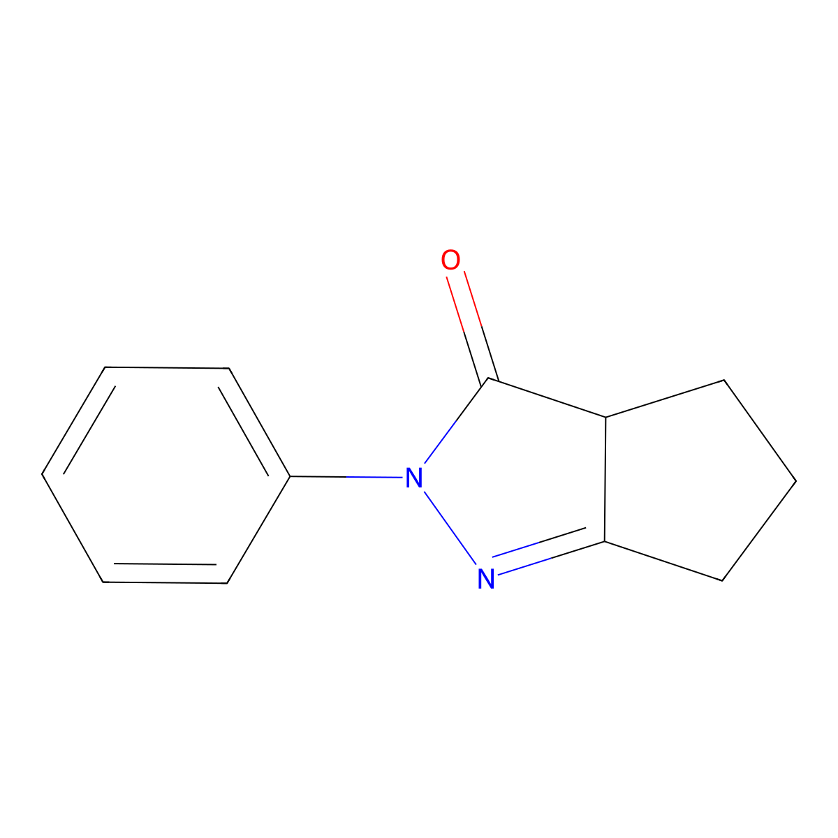 2-phenyl-3a,4,5,6-tetrahydrocyclopenta[c]pyrazol-3(2H)-one molecular structure, CAS 324055-95-0