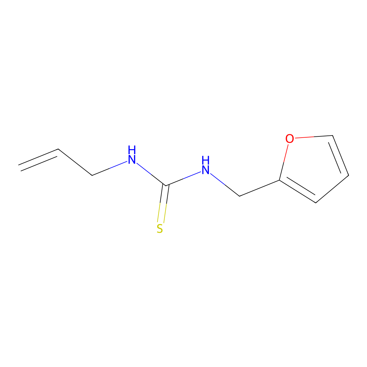 1-Allyl-3-(furan-2-ylmethyl)thiourea molecular structure, CAS 324057-27-4