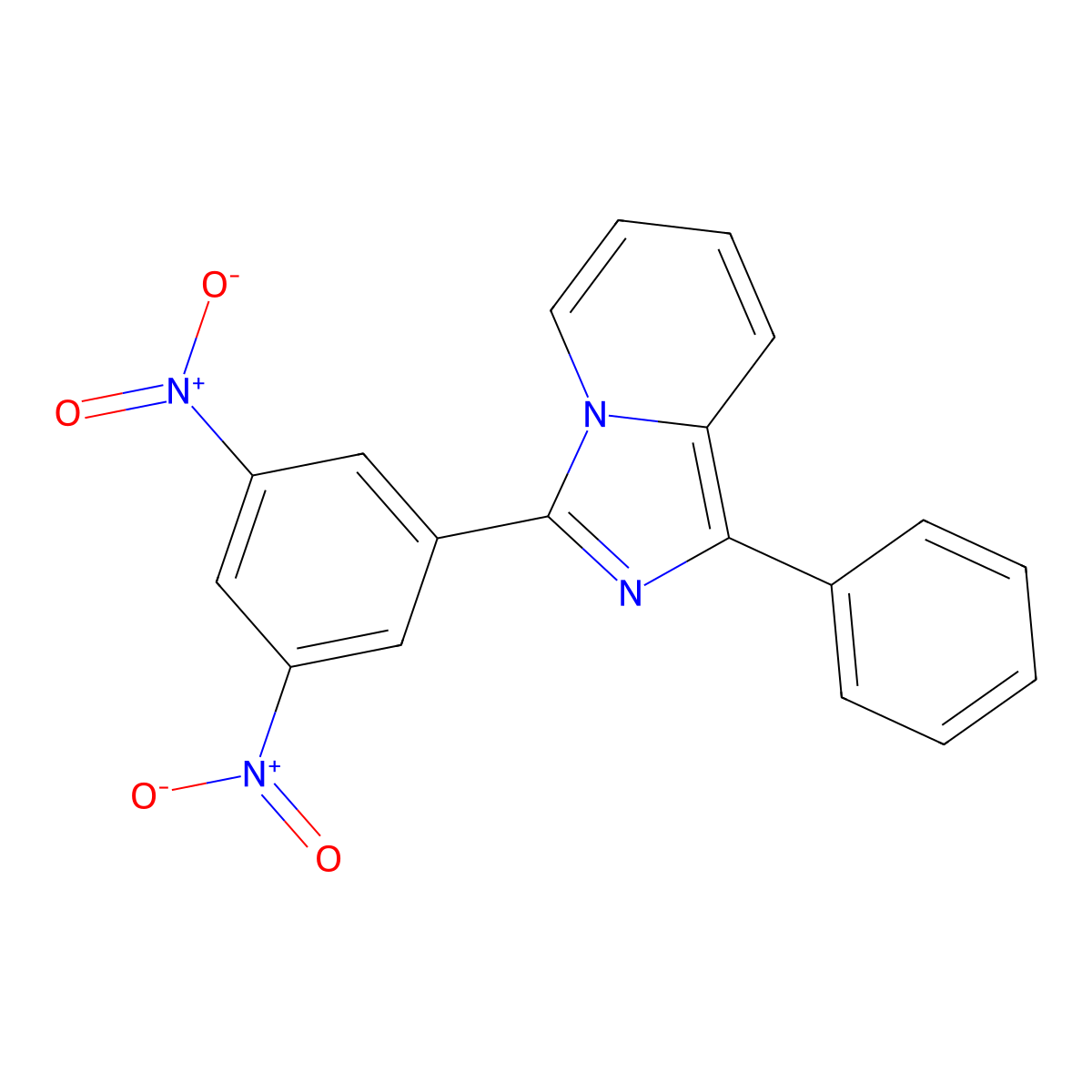 3-(3,5-Dinitrophenyl)-1-phenylimidazo[1,5-a]pyridine molecular structure, CAS 324064-25-7