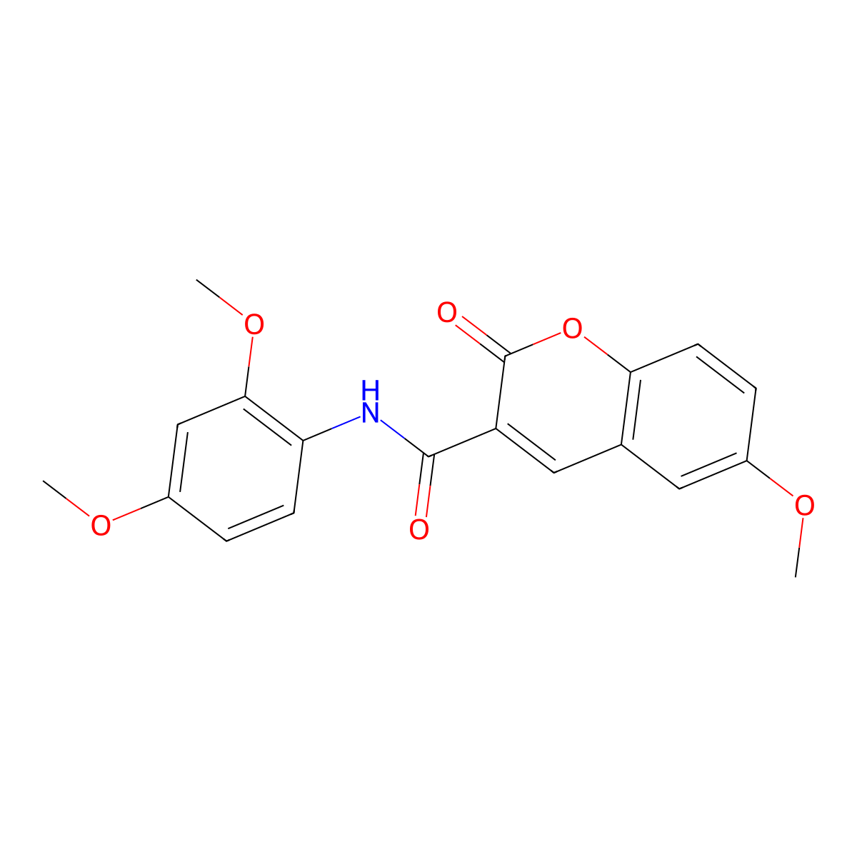 N-(2,4-dimethoxyphenyl)-6-methoxy-2-oxo-2H-chromene-3-carboxamide molecular structure, CAS 324064-96-2