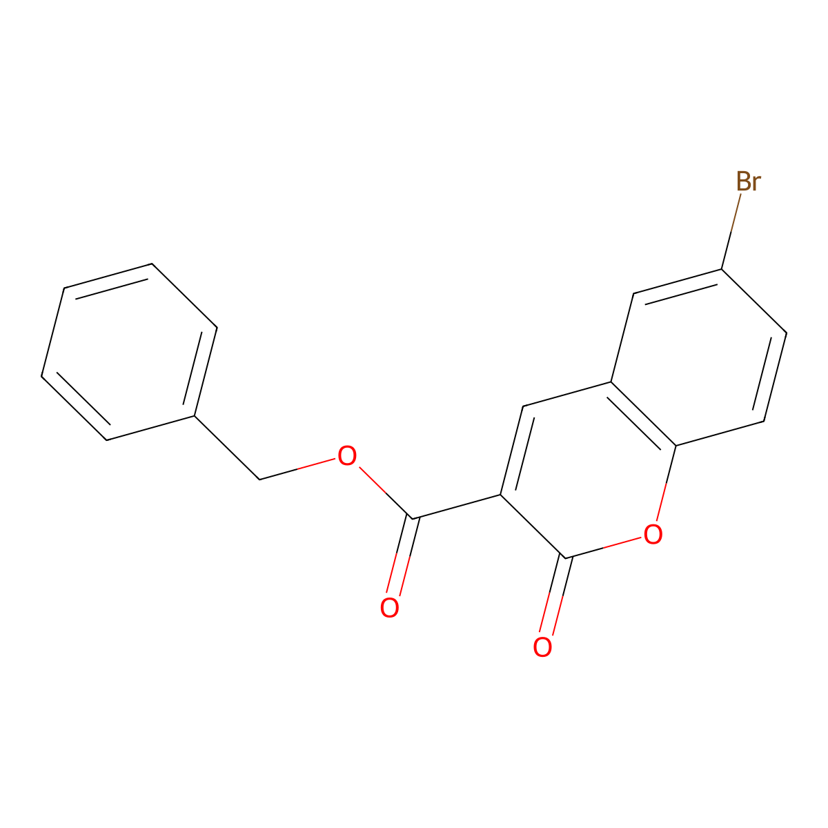 benzyl 6-bromo-2-oxo-2H-chromene-3-carboxylate molecular structure, CAS 324065-53-4