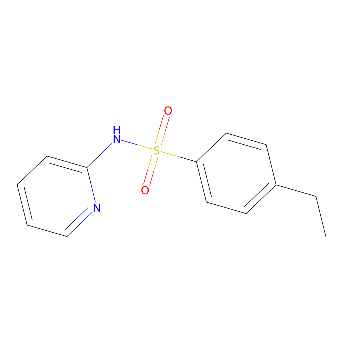 4-Ethyl-N-2-pyridinylbenzenesulfonamide molecular structure, CAS 324065-61-4