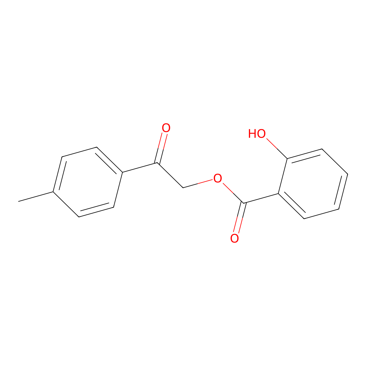 2-Oxo-2-(p-tolyl)ethyl 2-hydroxybenzoate molecular structure, CAS 324066-07-1