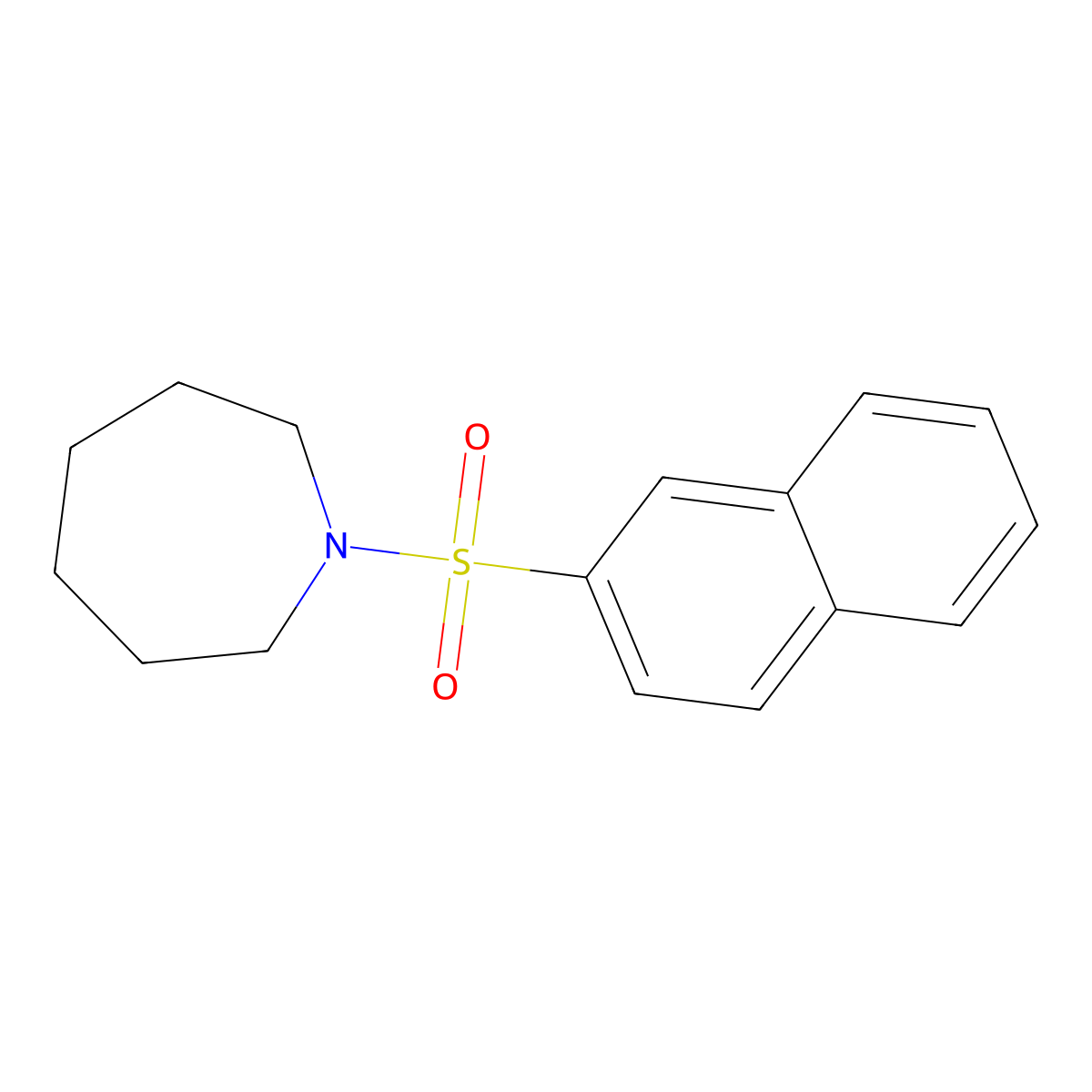 1-Naphthalen-2-ylsulfonylazepane molecular structure, CAS 324067-82-5