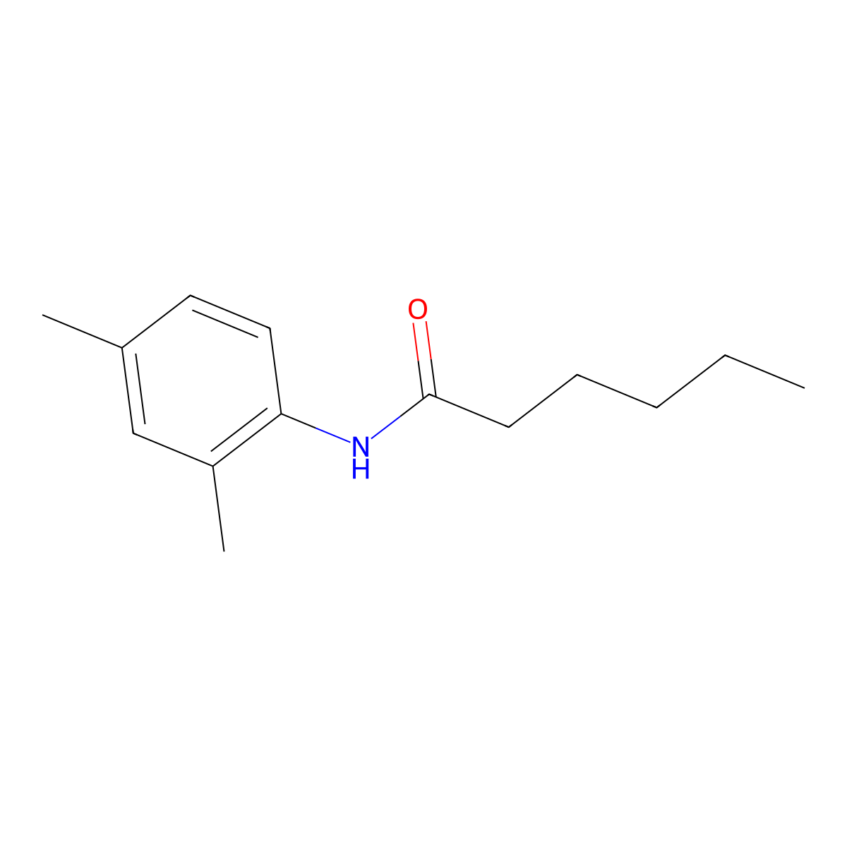 N-(2,4-dimethylphenyl)hexanamide molecular structure, CAS 324067-84-7