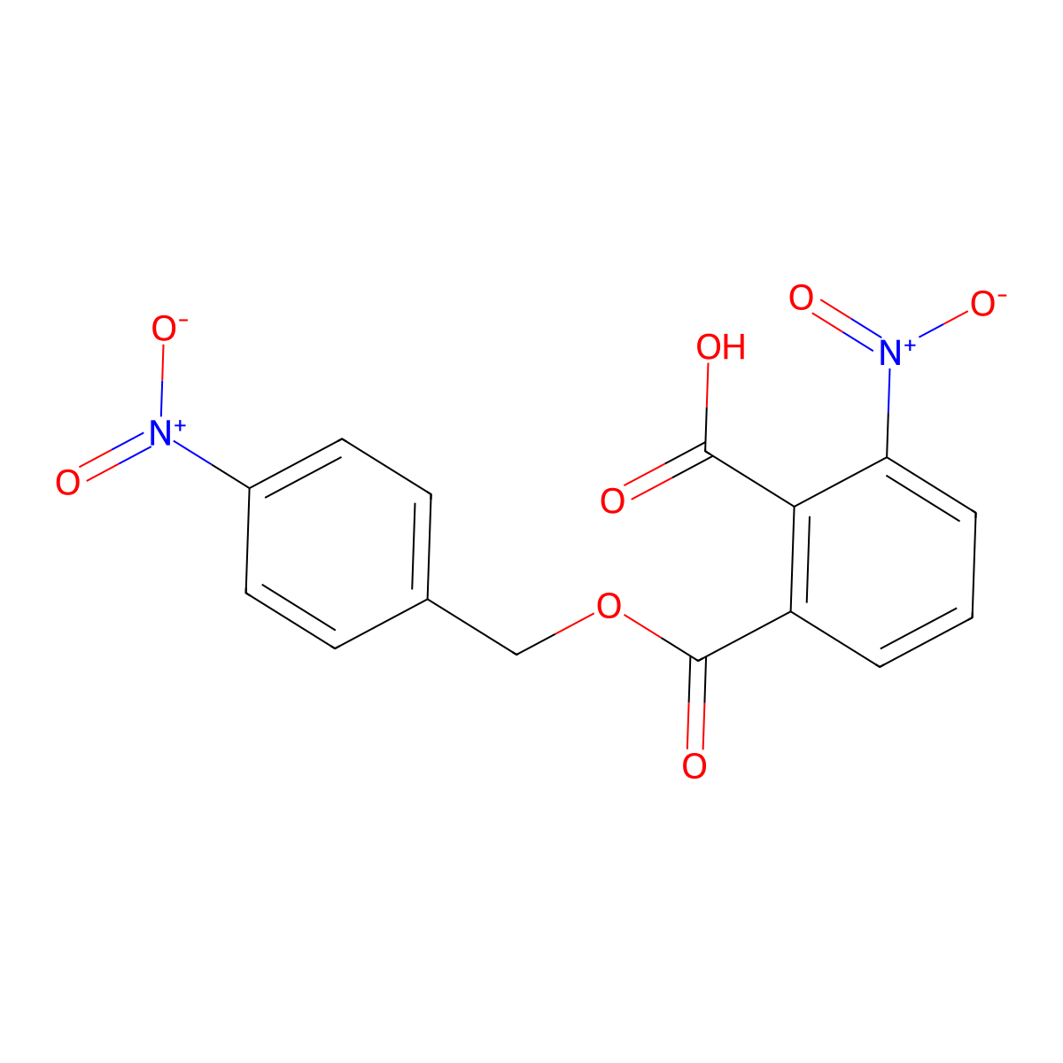 2-nitro-6-[(4-nitrophenyl)methoxycarbonyl]benzoic Acid molecular structure, CAS 324067-85-8