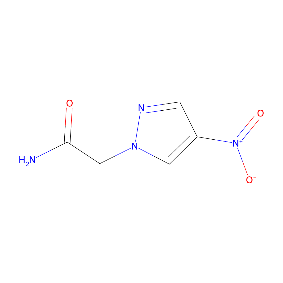 2-(4-nitro-1H-pyrazol-1-yl)acetamide molecular structure, CAS 32407-64-0