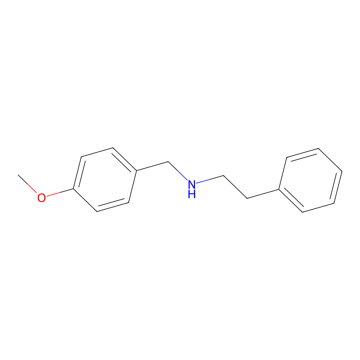 [(4-Methoxyphenyl)methyl](2-phenylethyl)amine molecular structure, CAS 3241-00-7