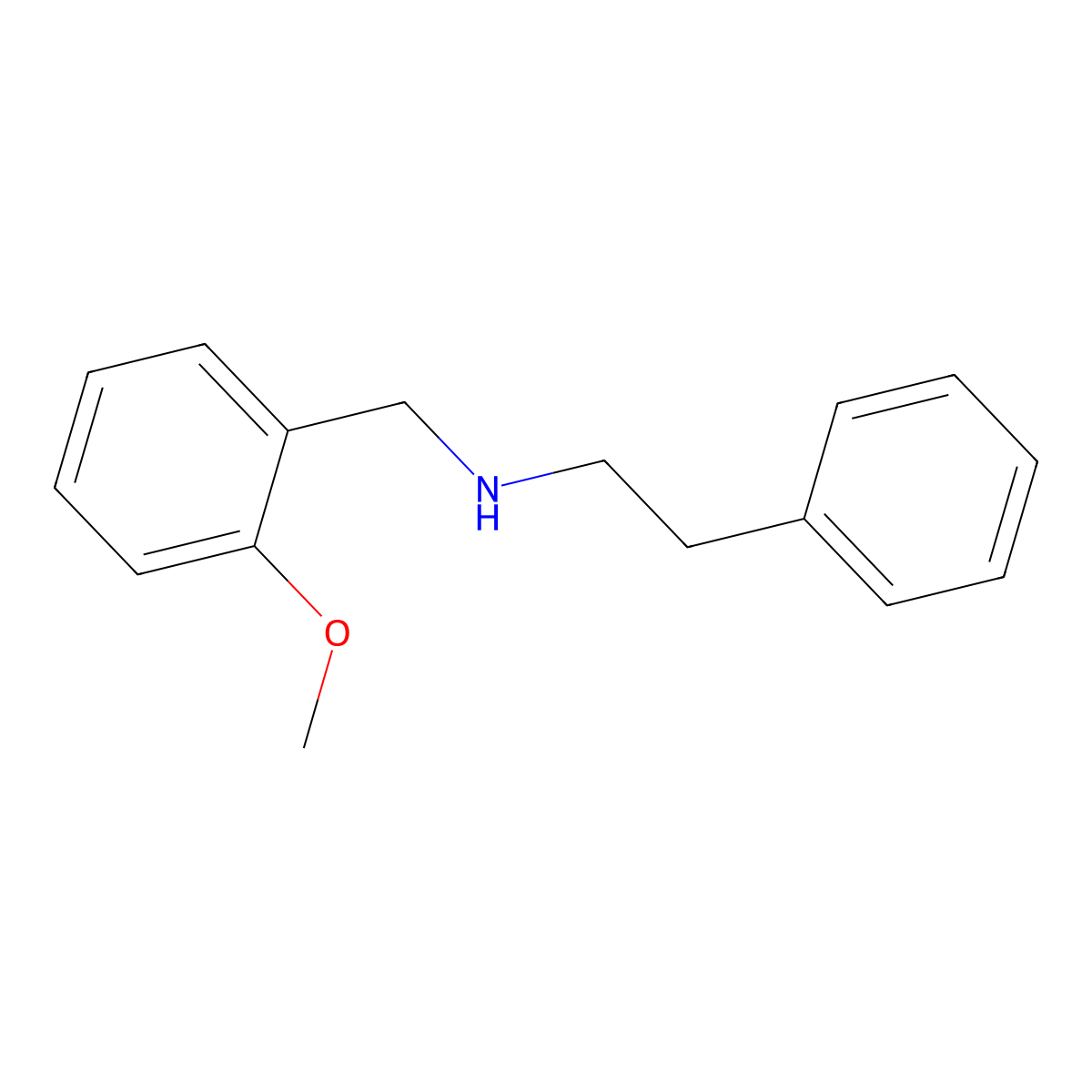 (2-Methoxy-benzyl)-phenethyl-amine molecular structure, CAS 3241-03-0