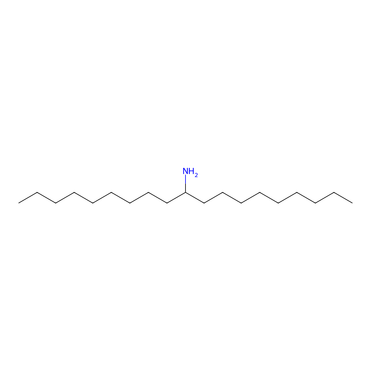 Nonadecan-10-amine molecular structure, CAS 3241-23-4
