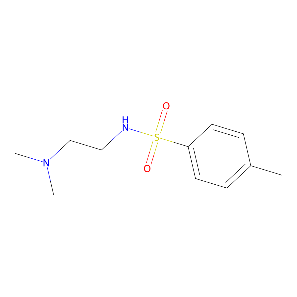 p-Toluenesulfonamide, N-(2-dimethylaminoethyl)- molecular structure, CAS 32411-03-3
