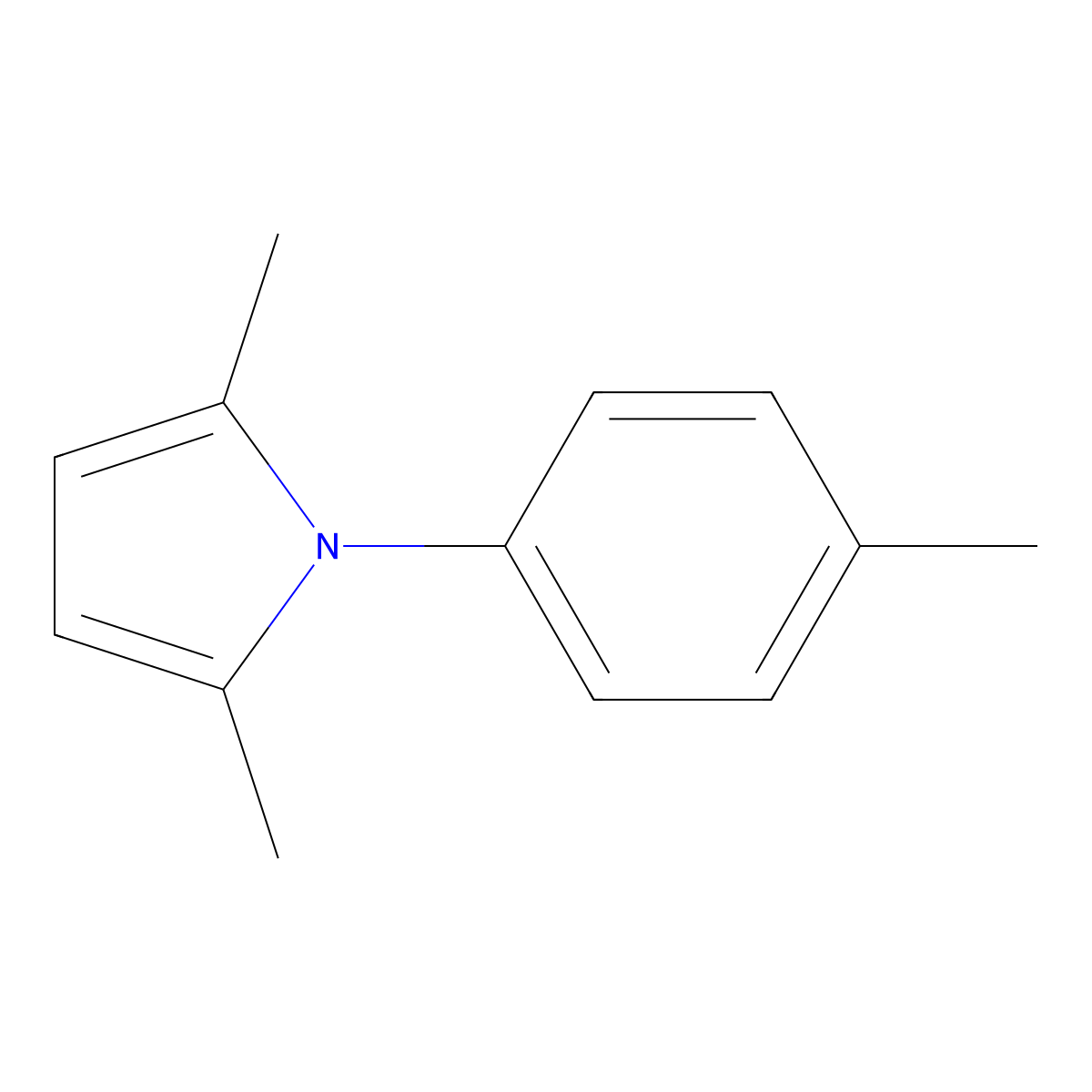 2,5-Dimethyl-1-p-tolyl-1H-pyrrole molecular structure, CAS 32411-27-1