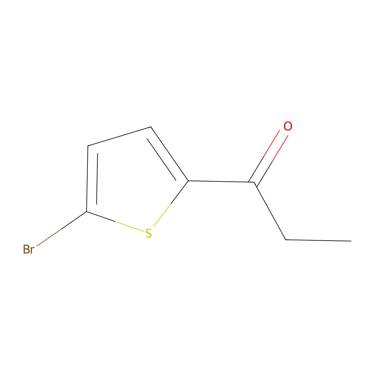 1-(5-Bromothiophen-2-yl)propan-1-one molecular structure, CAS 32412-39-8