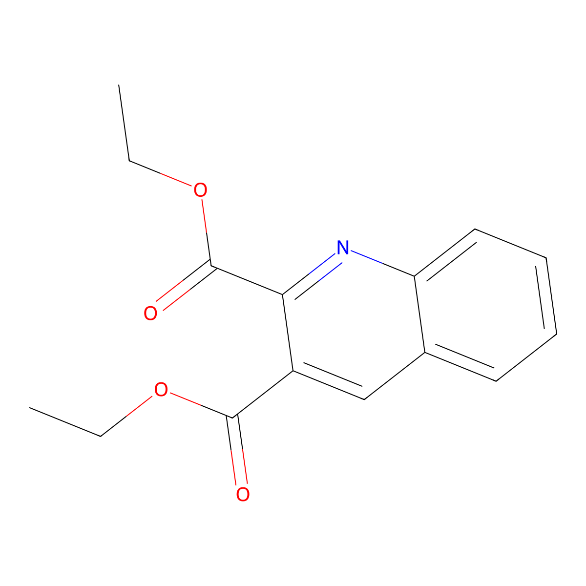 Diethyl 2,3-quinolinedicarboxylate molecular structure, CAS 32413-08-4