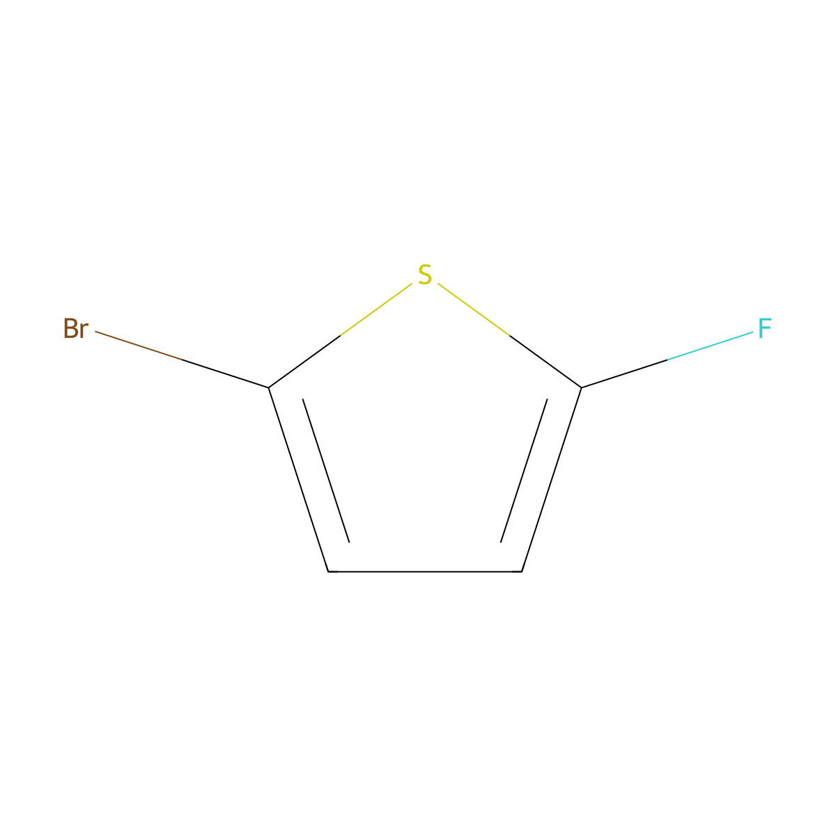 2-Bromo-5-fluorothiophene molecular structure, CAS 32415-41-1