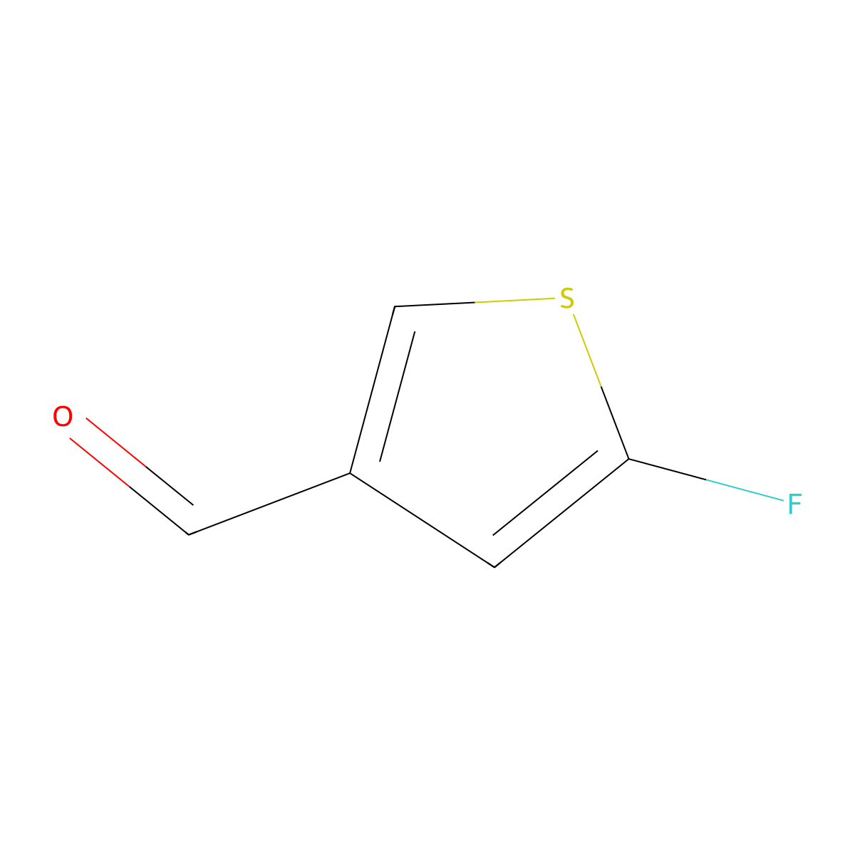5-Fluorothiophene-3-carbaldehyde molecular structure, CAS 32415-49-9