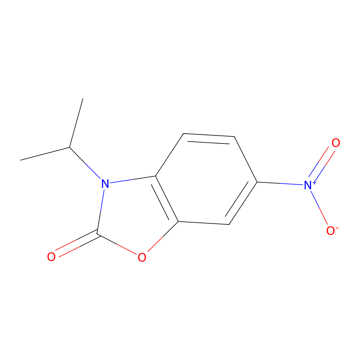 3-Isopropyl-6-nitro-1,3-benzoxazol-2-one molecular structure, CAS 32418-08-9
