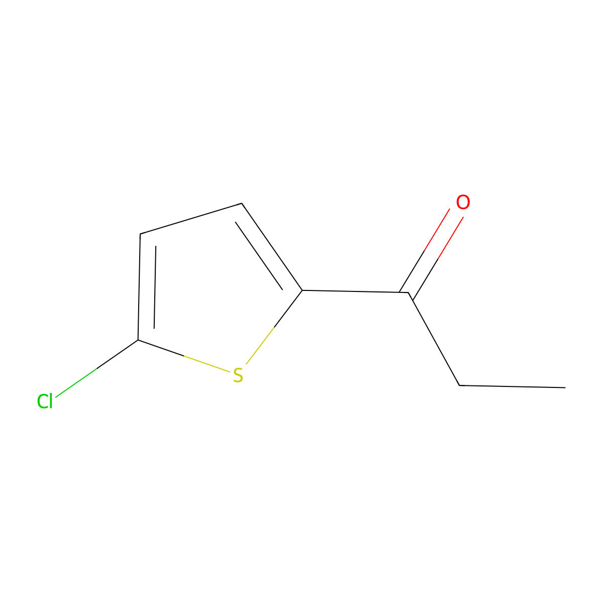 1-(5-Chlorothiophen-2-yl)propan-1-one molecular structure, CAS 32427-82-0