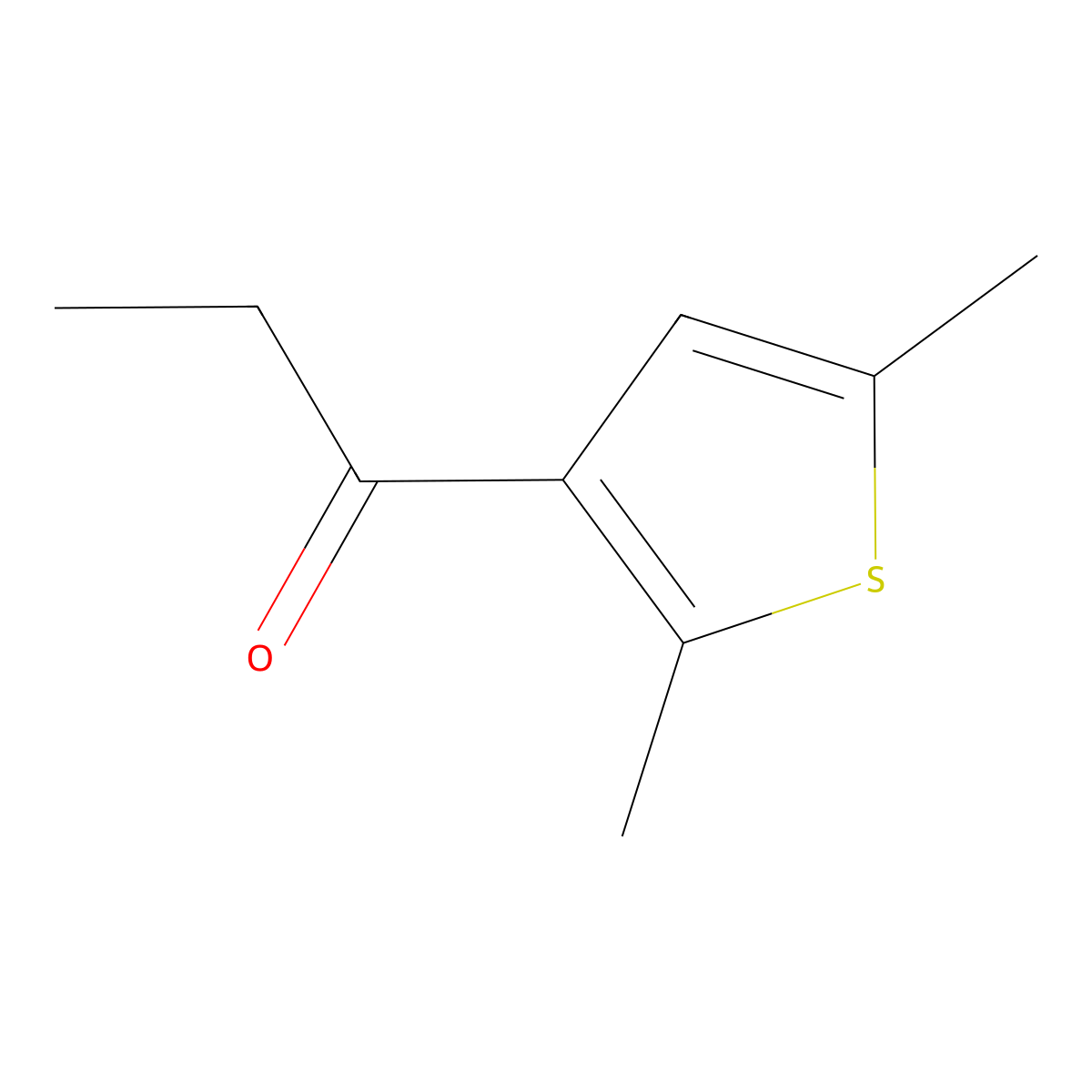 1-(2,5-Dimethylthiophen-3-yl)propan-1-one molecular structure, CAS 32427-84-2