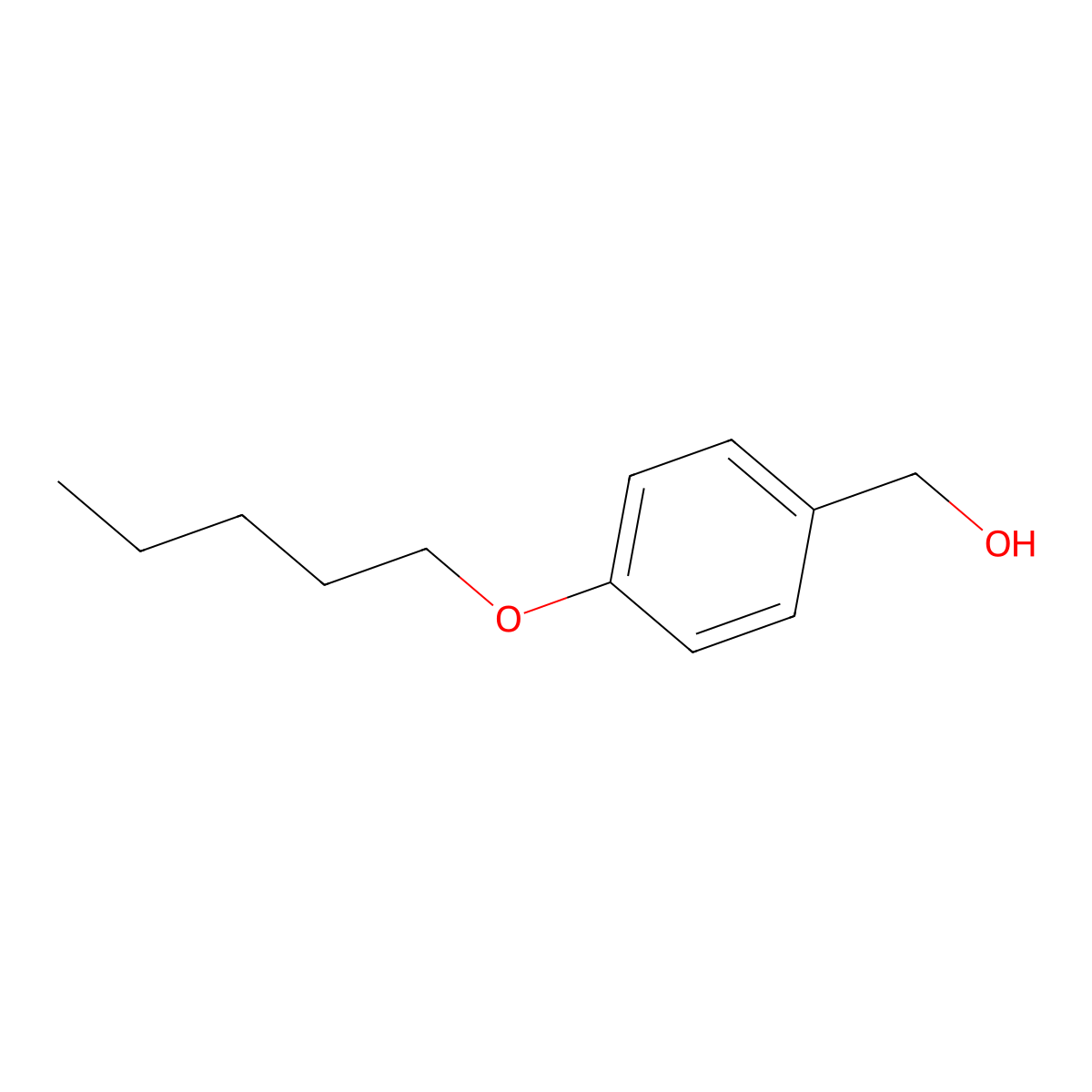 (4-(Pentyloxy)phenyl)methanol molecular structure, CAS 3243-37-6