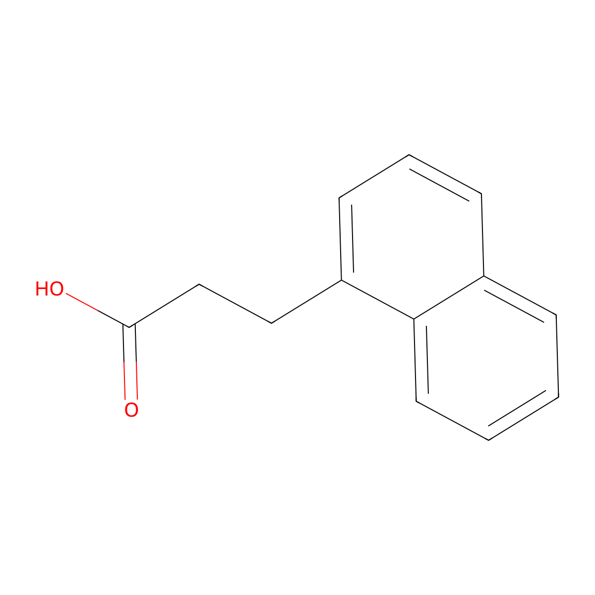 1-Naphthalenepropionic acid molecular structure, CAS 3243-42-3