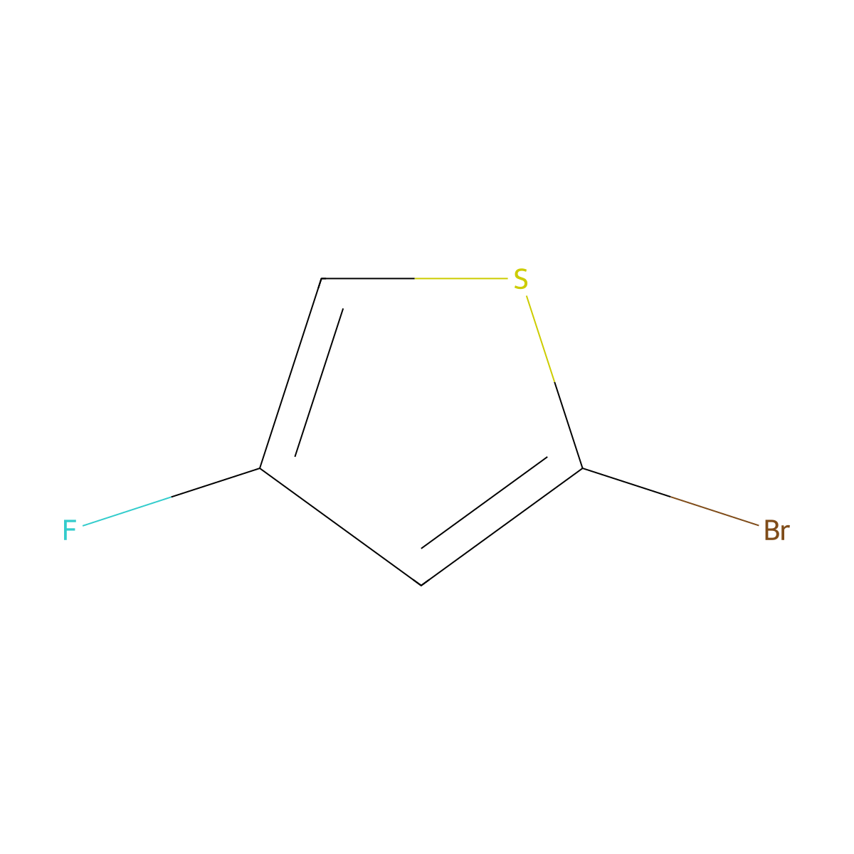 2-Bromo-4-fluorothiophene molecular structure, CAS 32431-65-5