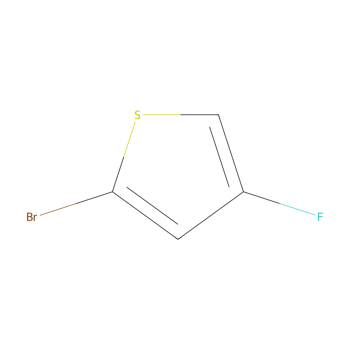 2-Bromo-4-fluorothiophene molecular structure, CAS 32431-65-5