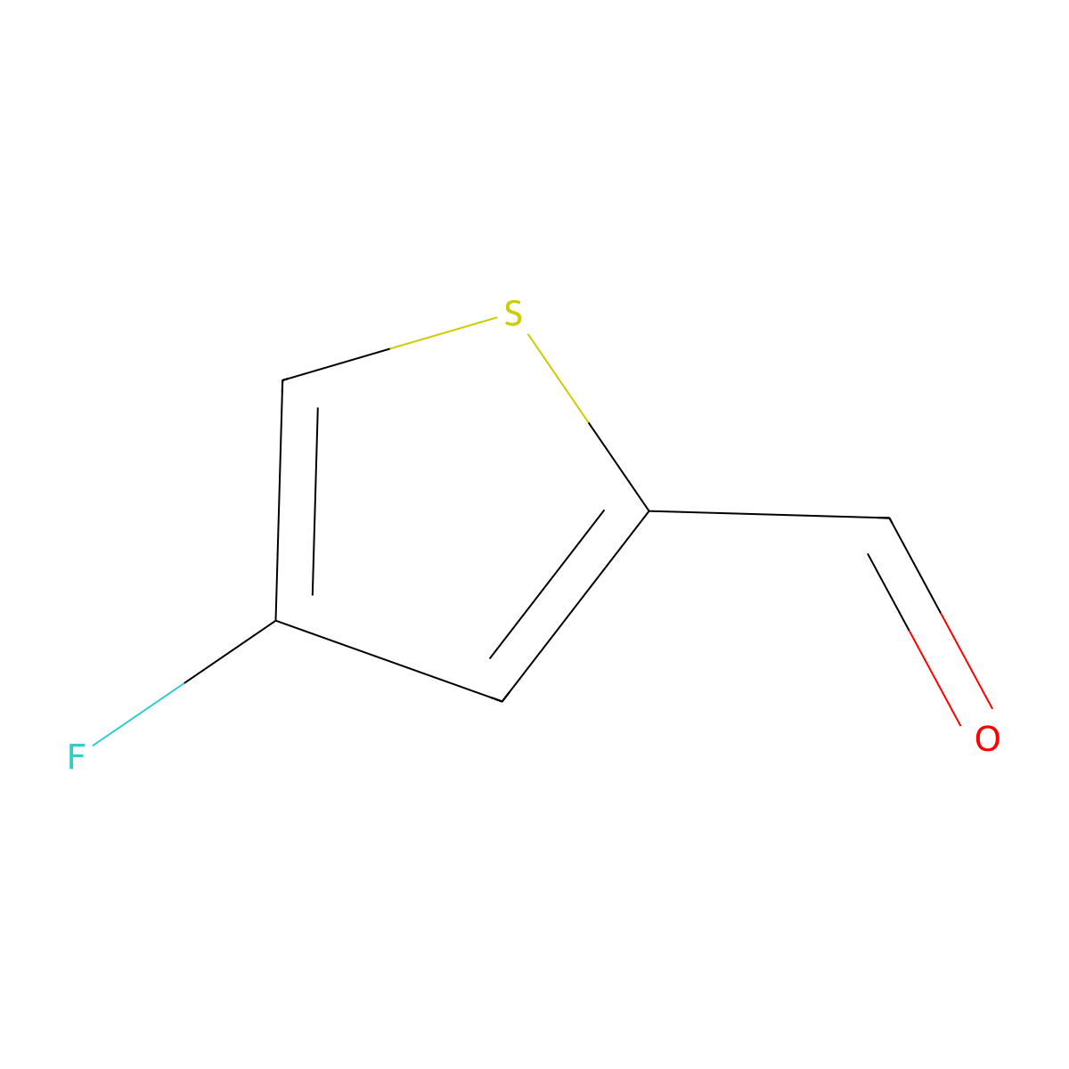 4-Fluorothiophene-2-carbaldehyde molecular structure, CAS 32431-71-3