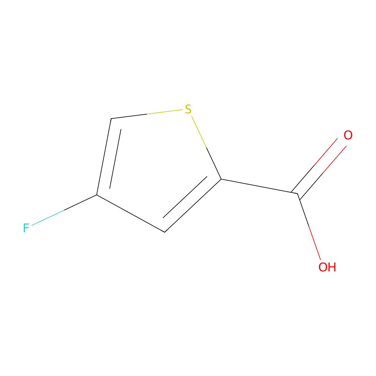 4-Fluorothiophene-2-carboxylic acid molecular structure, CAS 32431-72-4
