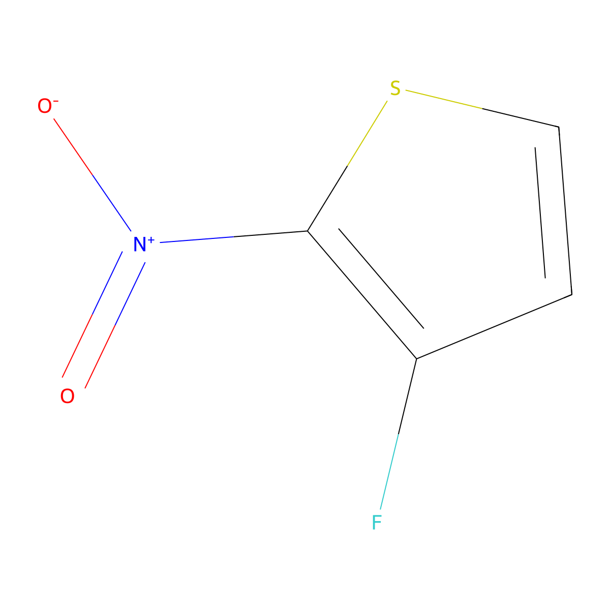 3-Fluoro-2-nitrothiophene molecular structure, CAS 32431-81-5