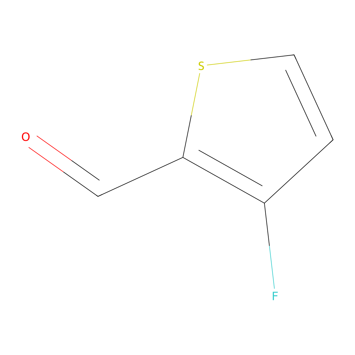3-Fluorothiophene-2-carbaldehyde molecular structure, CAS 32431-83-7