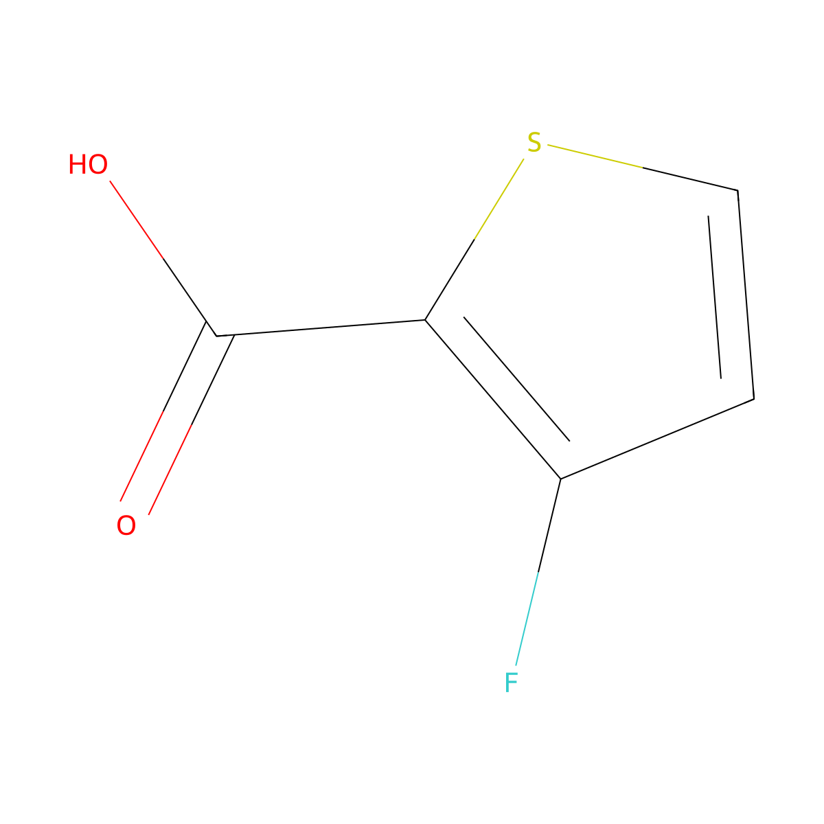 3-Fluoro-2-thiophenecarboxylic Acid molecular structure, CAS 32431-84-8