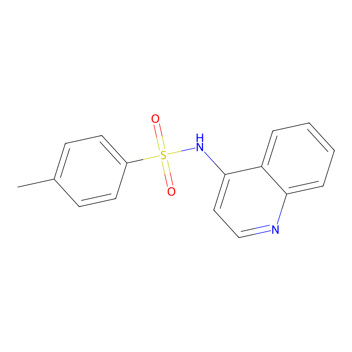 Benzenesulfonamide, 4-methyl-N-4-quinolinyl- molecular structure, CAS 32433-30-0