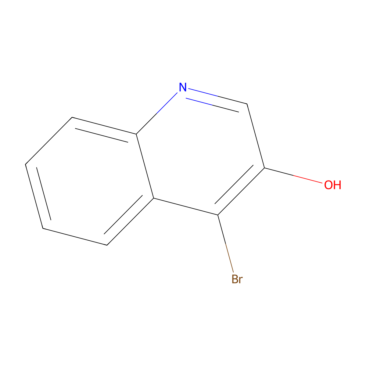 4-Bromoquinolin-3-ol molecular structure, CAS 32435-61-3