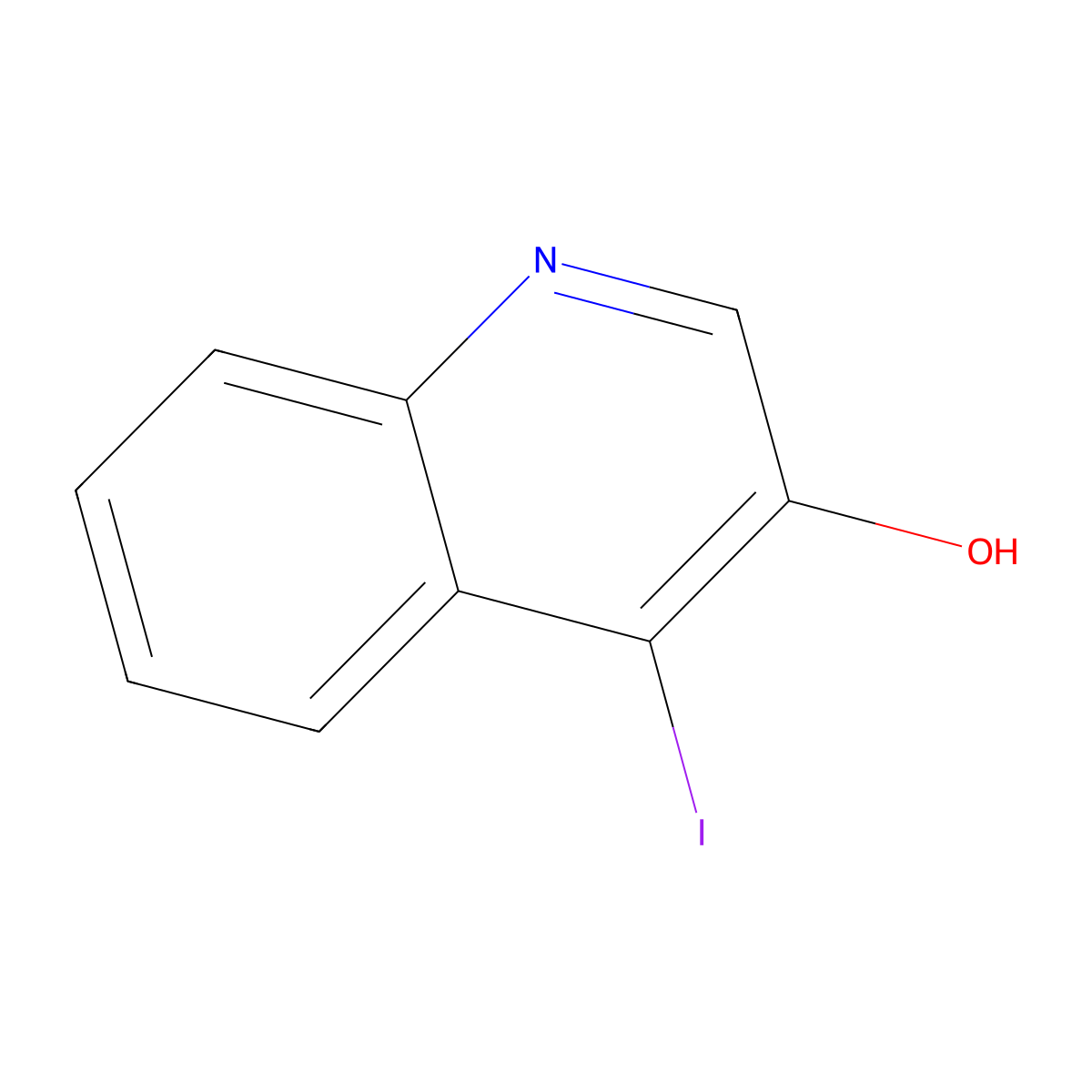 4-Iodo-3-quinolinol molecular structure, CAS 32435-62-4