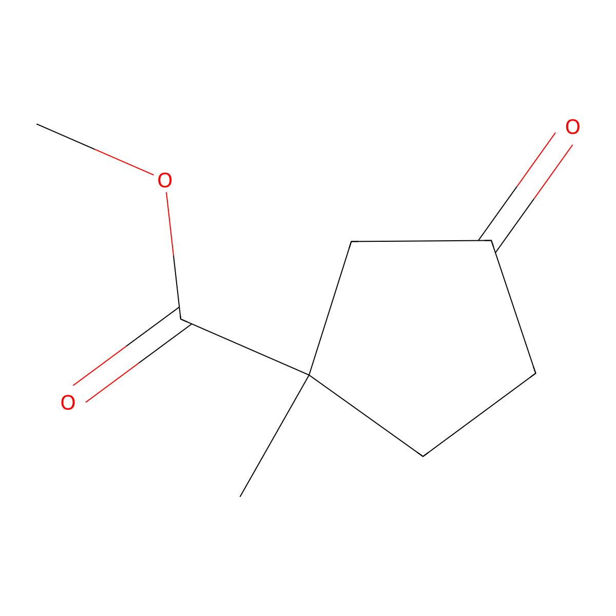 Methyl 1-methyl-3-oxocyclopentane-1-carboxylate molecular structure, CAS 32436-10-5
