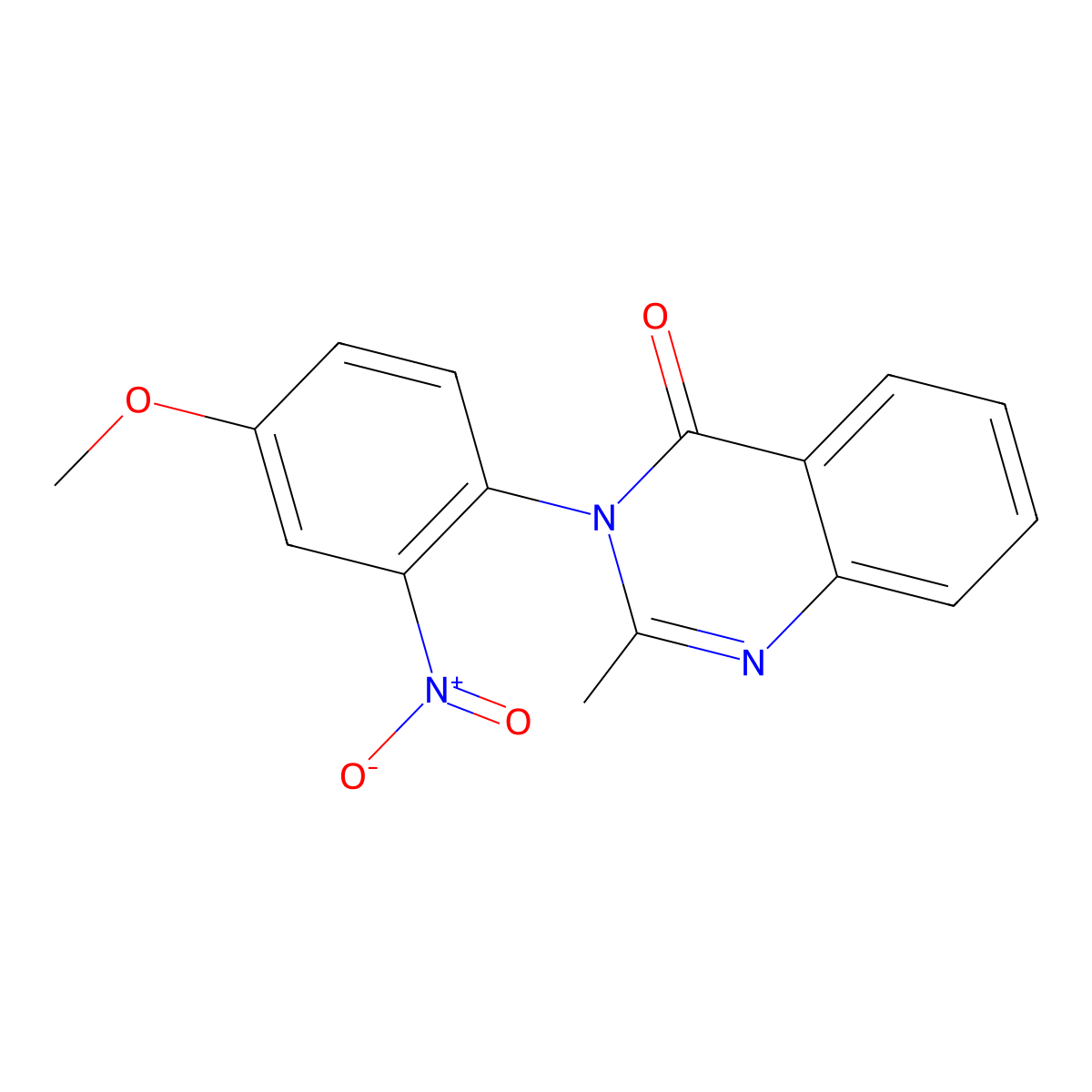 3-(4-Methoxy-2-nitrophenyl)-2-methyl-4(3H)-quinazolinone molecular structure, CAS 3244-79-9