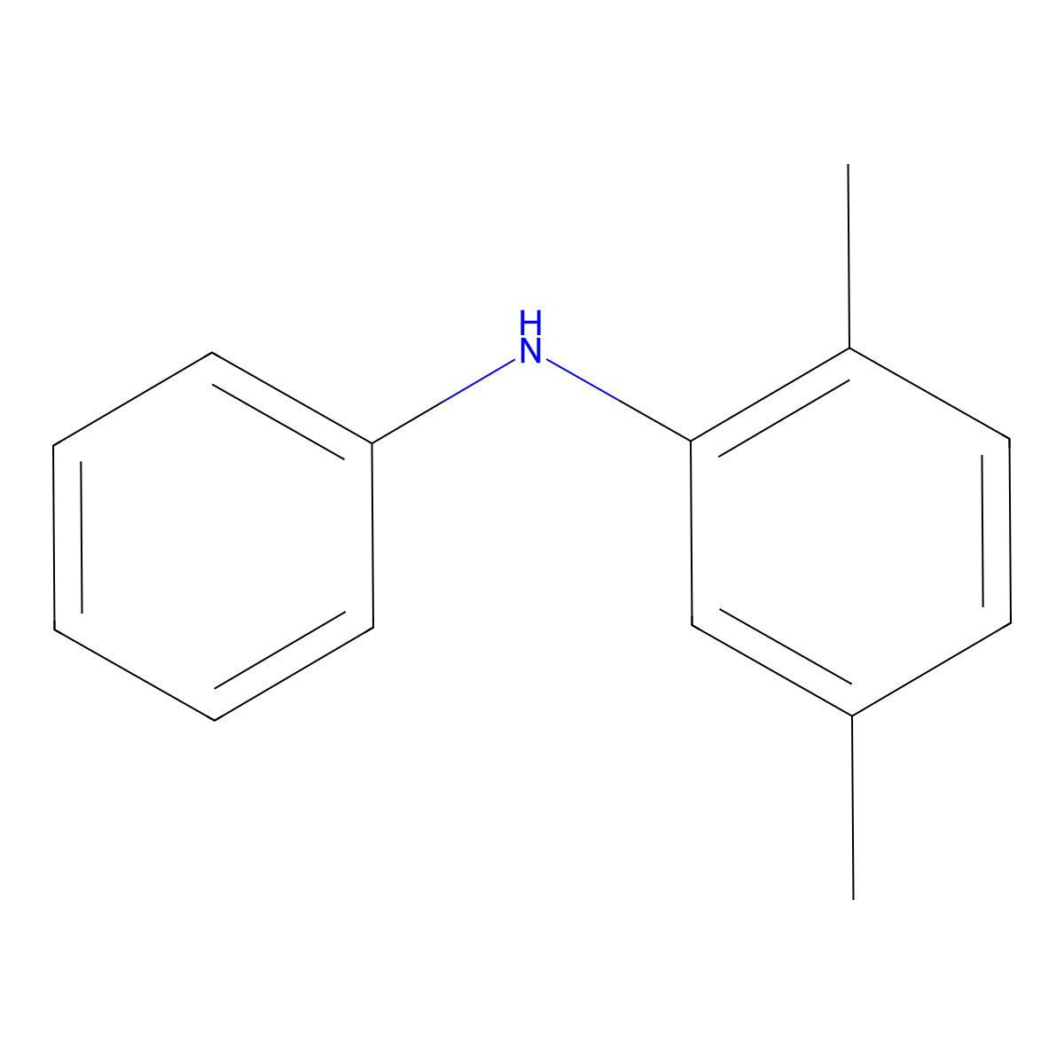 2,5-dimethyl-N-phenylaniline molecular structure, CAS 32446-14-3
