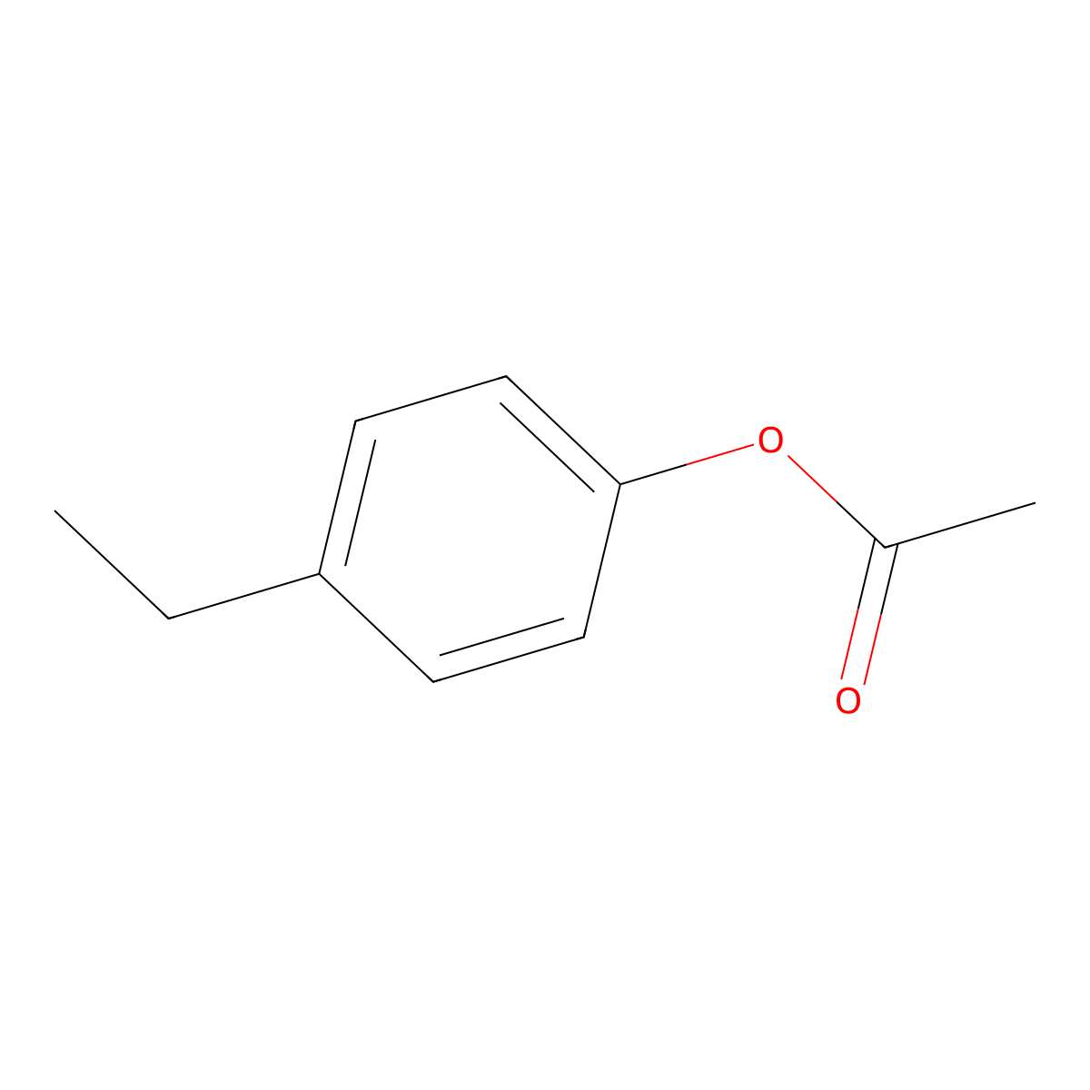 4-Ethylphenyl acetate molecular structure, CAS 3245-23-6