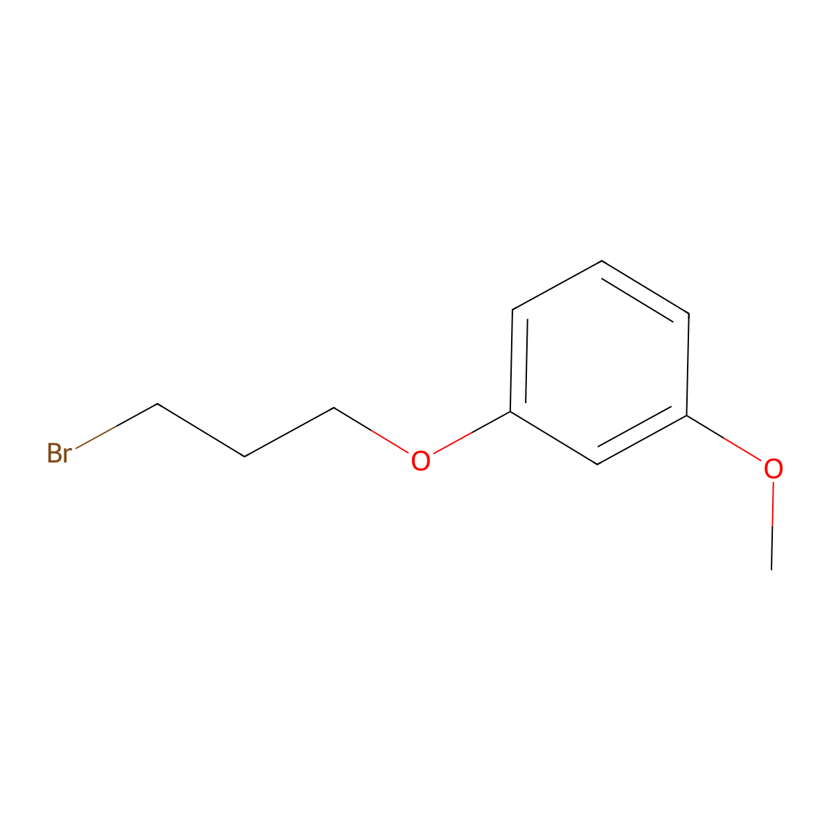 1-(3-Bromopropoxy)-3-methoxybenzene molecular structure, CAS 3245-40-7