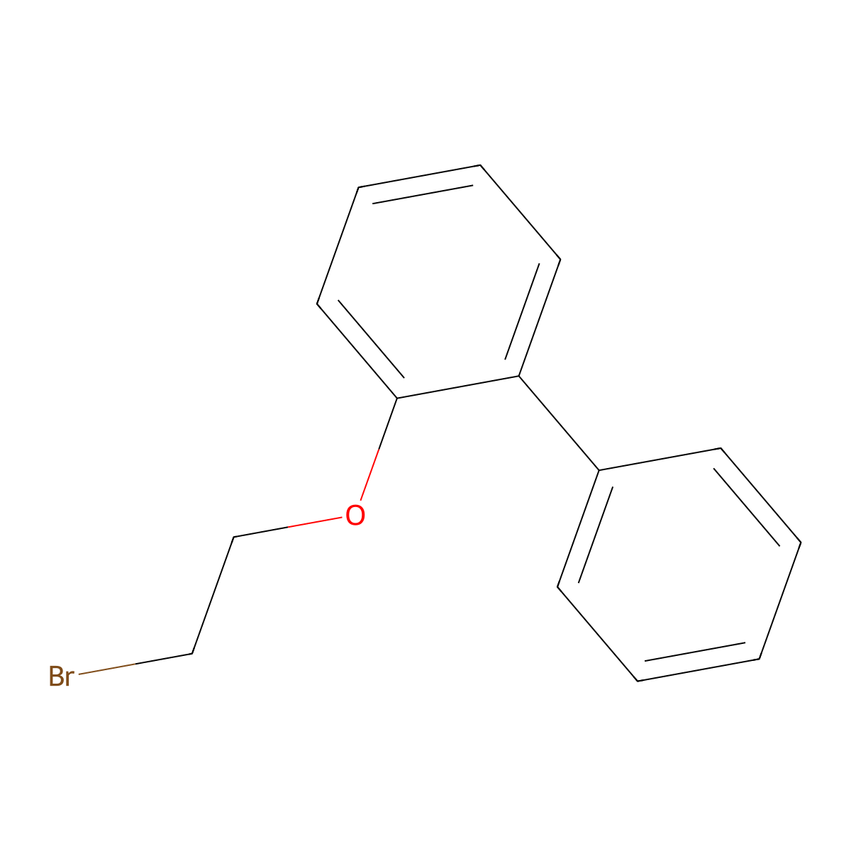2-(2-Bromoethoxy)-1,1'-biphenyl molecular structure, CAS 3245-43-0