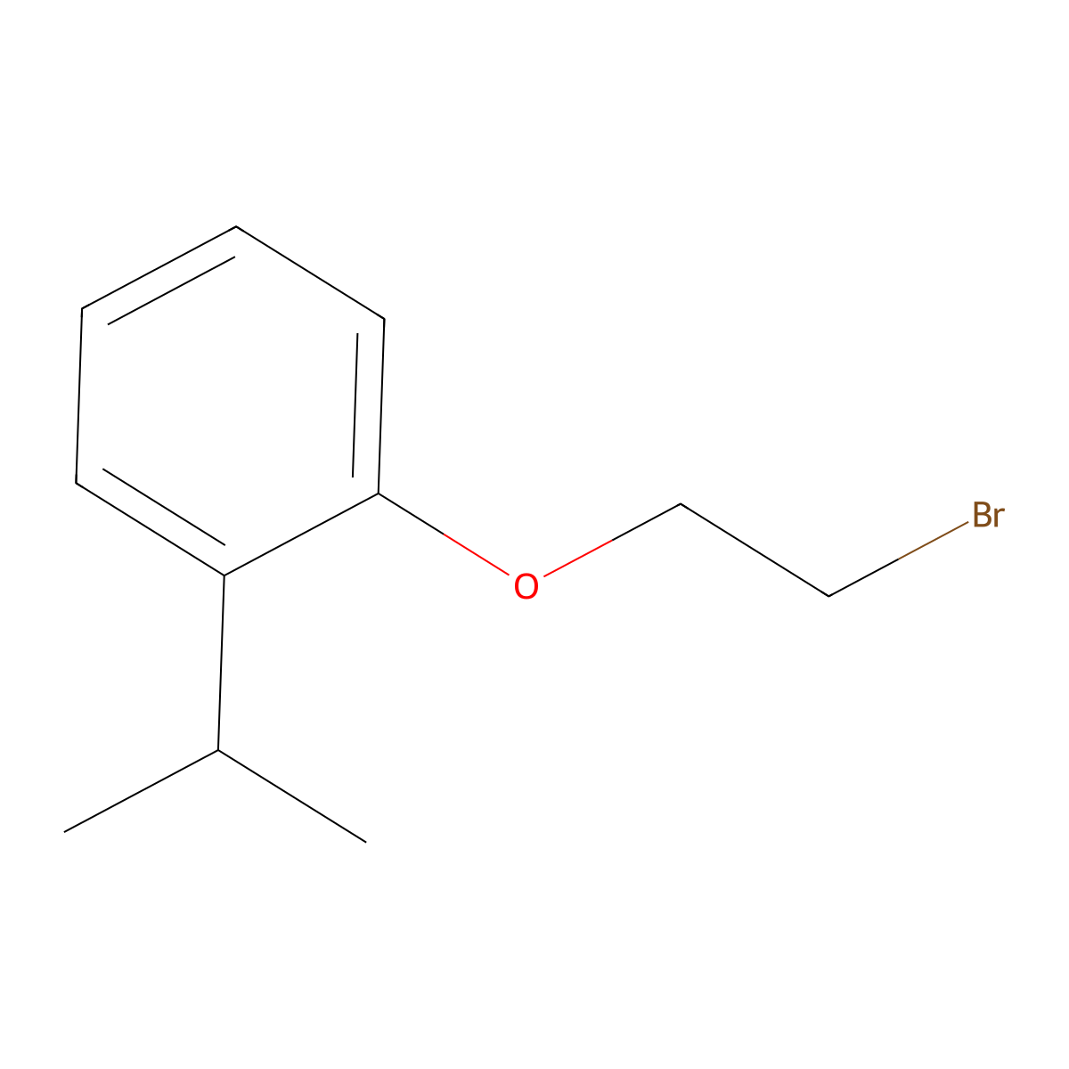 1-(2-Bromoethoxy)-2-isopropylbenzene molecular structure, CAS 3245-44-1