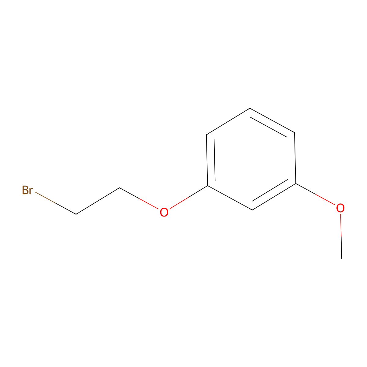 1-(2-Bromoethoxy)-3-methoxybenzene molecular structure, CAS 3245-45-2