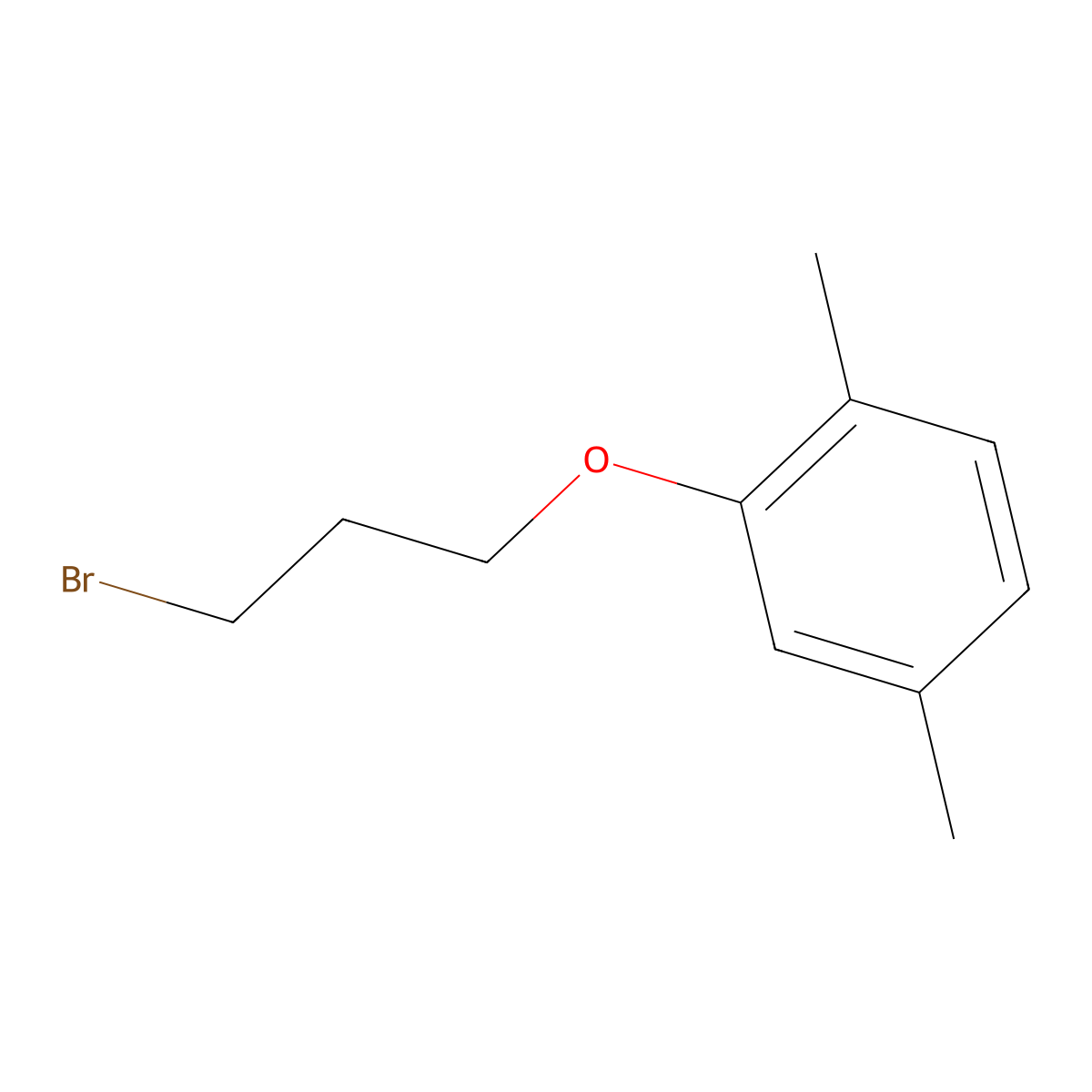 2-(3-Bromopropoxy)-1,4-dimethylbenzene molecular structure, CAS 3245-55-4