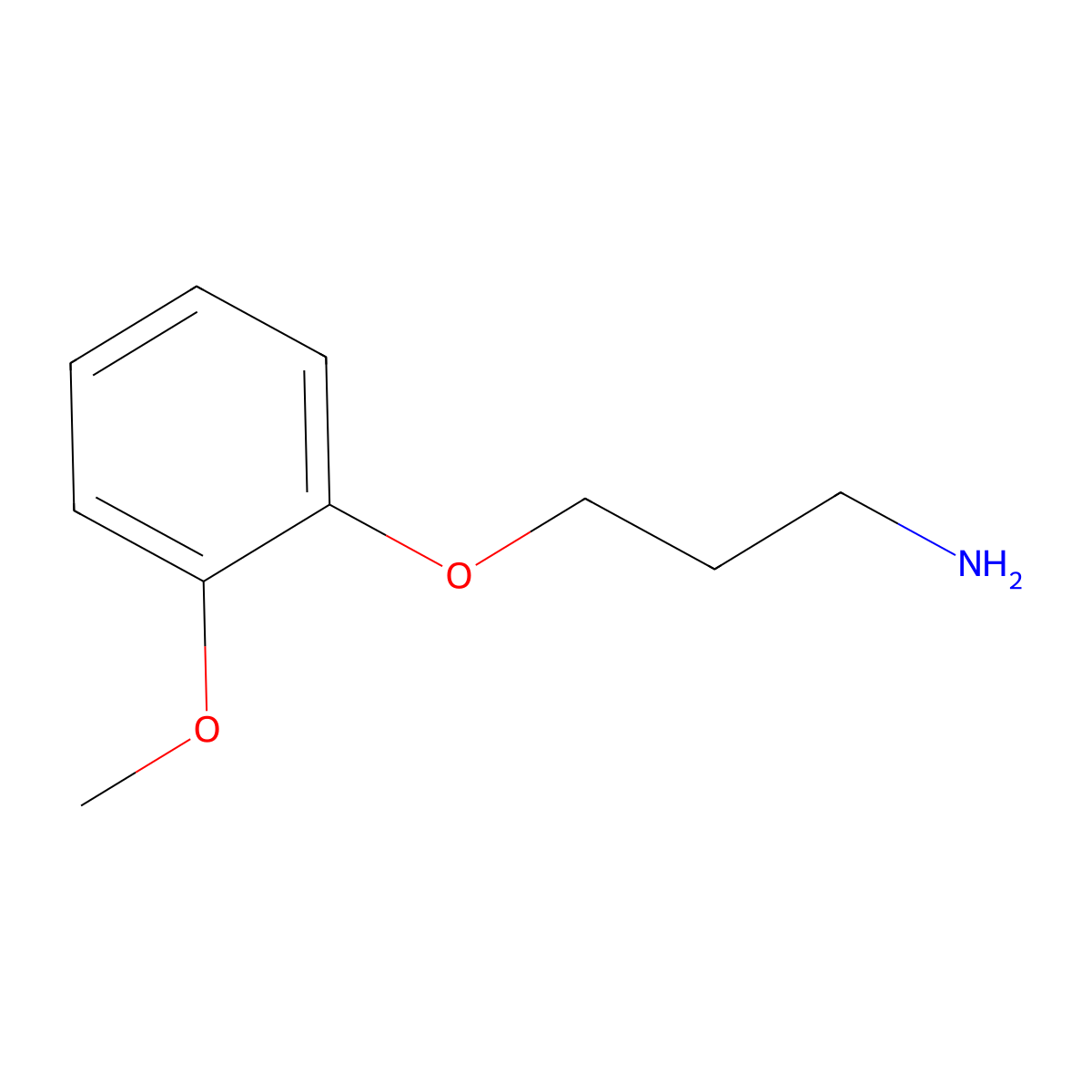 3-(2-Methoxyphenoxy)propan-1-amine molecular structure, CAS 3245-88-3